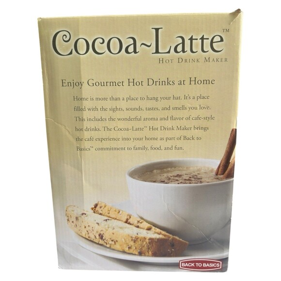 Back to Basics Cocoa Latte Hot Chocolate Latte Maker Drink Frother - Picture 15 of 16